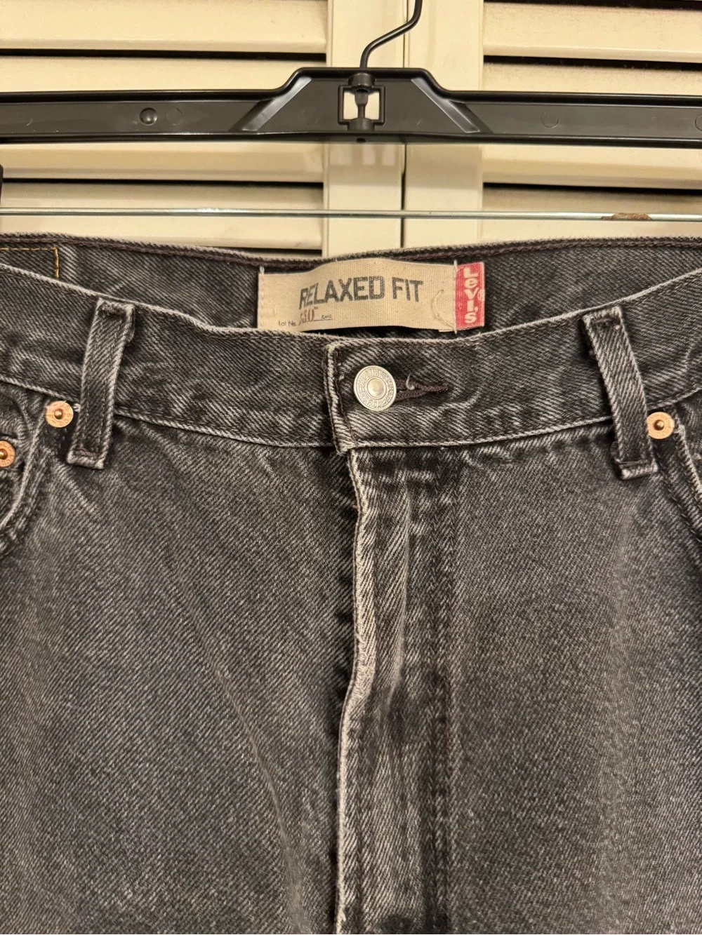 Levi’s Relaxed Fit Men’s Black Jeans 36W L32
